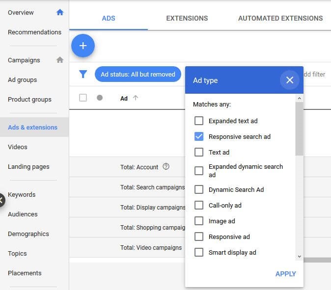 Responsive Search Ads
